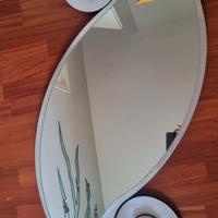 Specchio in foglia d'argento