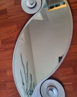 Specchio in foglia d'argento