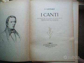 GIACOMO LEOPARDI   I CANTI