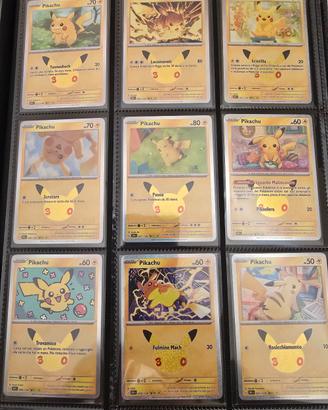 pikachu 30 th completo da 1 a 30