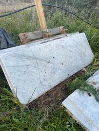 Lastre in marmo Bianco