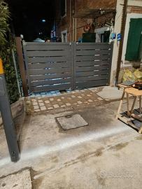 cancello battente a due ante 
