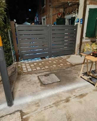 cancello battente a due ante 
