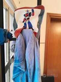 Cuscino con Plaid integrato Goldrake Robot