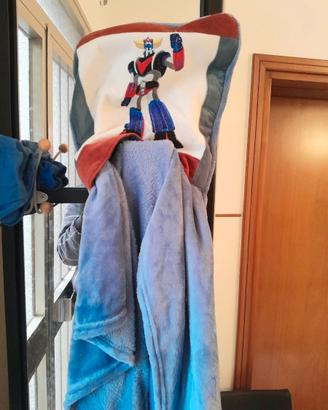 Cuscino con Plaid integrato Goldrake Robot
