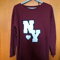 Felpa bordeaux  NY