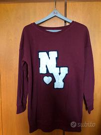 Felpa bordeaux  NY