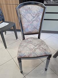 sedia in legno tessuto gobelin 