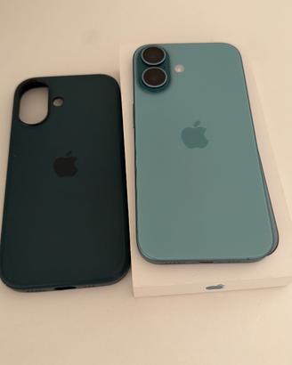 iPhone 16 256 GB Teal+Cover Apple originale(92%🔋)