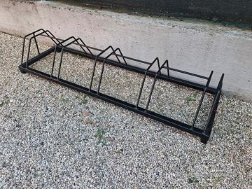Porta biciclette  da terra 5 posizioni