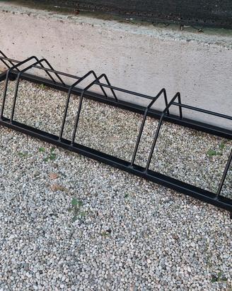 Porta biciclette  da terra 5 posizioni