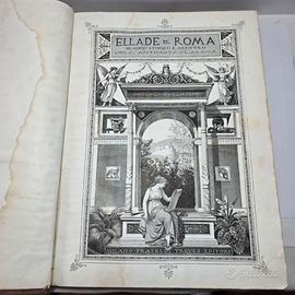 Libro Antico 1882 - Ellade e Roma Quadro Storico
