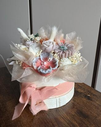 Bouquet fiori in cera di soia