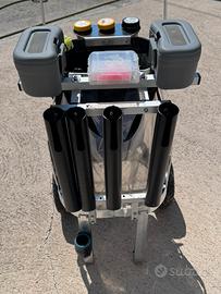 Carrello da pesca trota lago