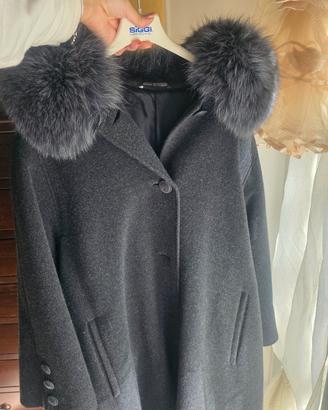 Cappotto con pelliccia taglia 44