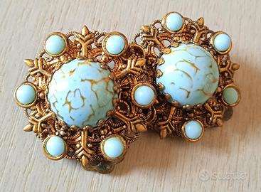 Orecchini a clip anni '50 alta bigiotteria