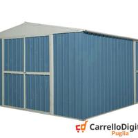 Box prefabbricato in acciaio 360x430cm 185kg blu