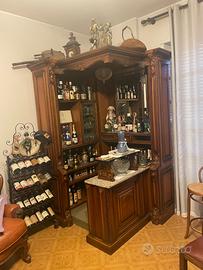 Mobile angolo bar in legno - vintage