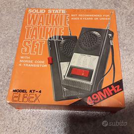 Coppia Walkie Talkie Vintage Elbex KT-4 Anni 70/80