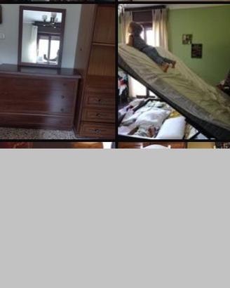 Camera da letto composta da armadio como letto e c