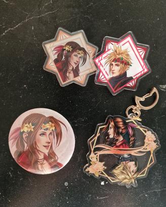 Set spille e portachiavi Clerith FF7 Final Fantasy