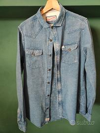 Petrol Industries camicia effetto denim, uomo tg M