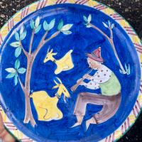 Piatto ceramica 'C.A.S.' Vietri 1958