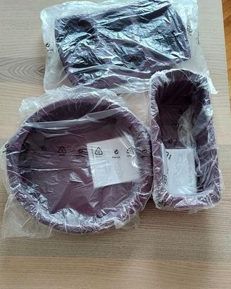 Set stampi in silicone TupperWare 3 pezzi