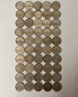 Lotto 200 Monete Caravelle altre 500 Lire Argento