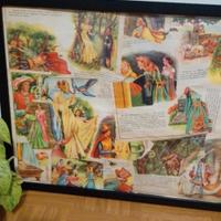 Collage fatto a mano 40x50 illustrazioni per bambi