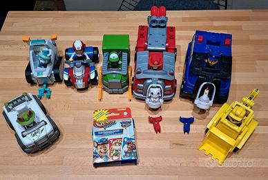 7 Veicoli e Personaggi Paw Patrol + Carte Gioco