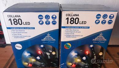collana led chiara o multicolor
