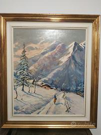 quadro paesaggio innevato NUZZO WILLIAM Torino 
