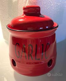 Vaso per aglio in ceramica