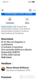 Ampio BOX Soppalcato alla macchia gialla 