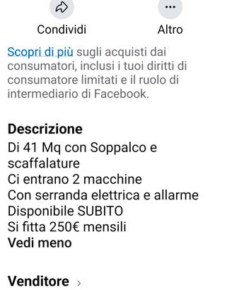 Ampio BOX Soppalcato alla macchia gialla 
