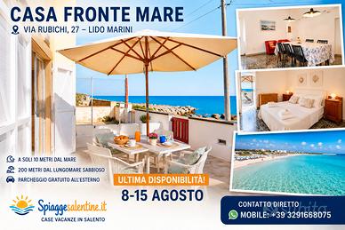8-15AGOSTO ->ULTIMA Disponibilità FRONTE mare