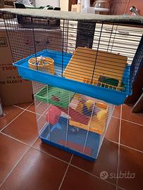 Gabbie per criceti + tappeto