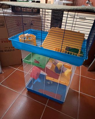 Gabbie per criceti + tappeto