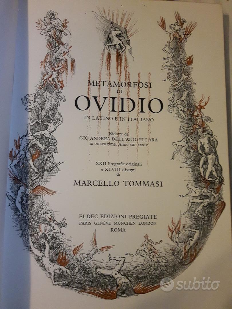 Libro in pelle pregiato le metamorfosi di Ovidio - Collezionismo In vendita  a Brescia