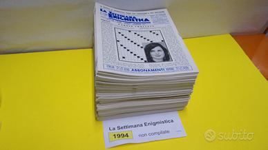 LA SETTIMANA ENIGMISTICA, anno 1994, NON compilati