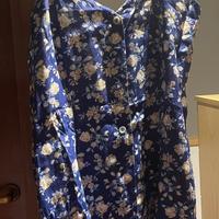 Vestito prendisole corto in cotone fantasia