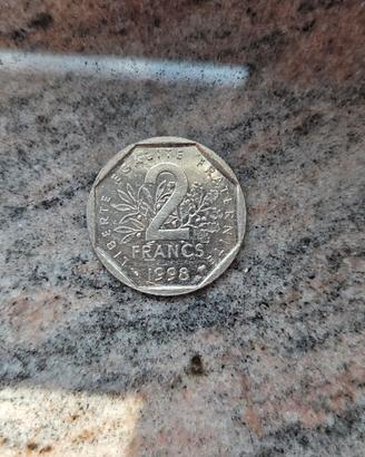  Moneta 2 Franchi Francesi - Anno 1998