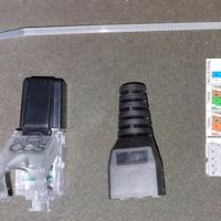 Connettori RJ45 Cat.6 UTP Toolless (4 pz., NUOVI)