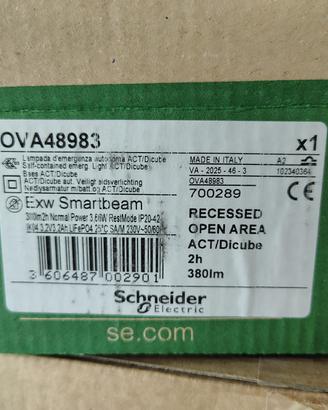 Lampada Emergenza Incasso Schneider OVA48983 380lm