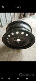  cerchio in ferro 15 ruota 14 completa copricerchi
