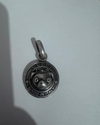 GUCCI Argento 925 Massiccio Bosco e Orso Raro