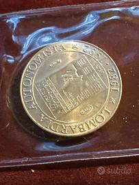 Moneta commemorativa lega in argento
