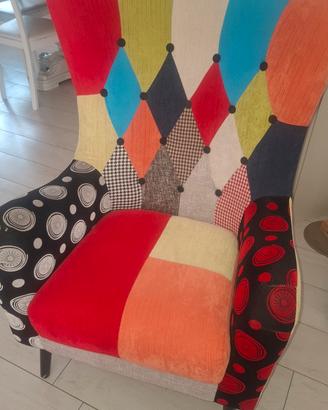 Poltrona patchwork