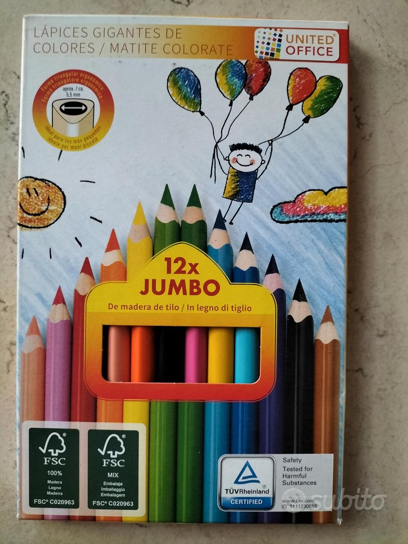 matite colorate Jumbo UNITED OFFICE - Tutto per i bambini In